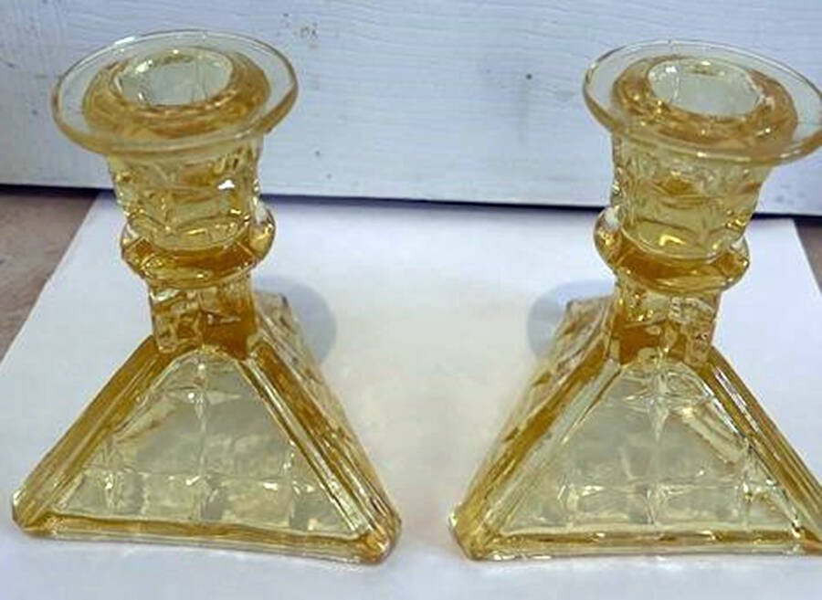 Constellation Yellow Single Light Candlestick by Tiara-1