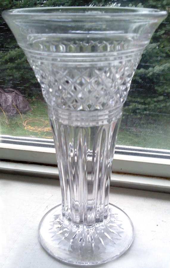 Baronial Clear Flower Vase by Tiffin-Franciscan-1