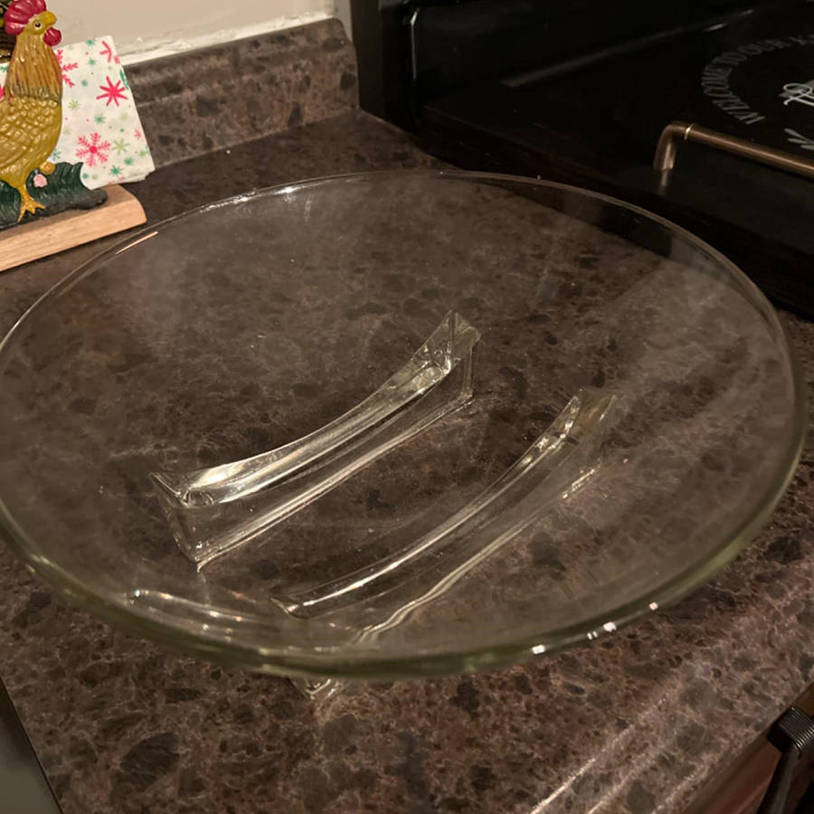 Chinese Modern Clear 12" Round Bowl by Tiffin-Franciscan-1