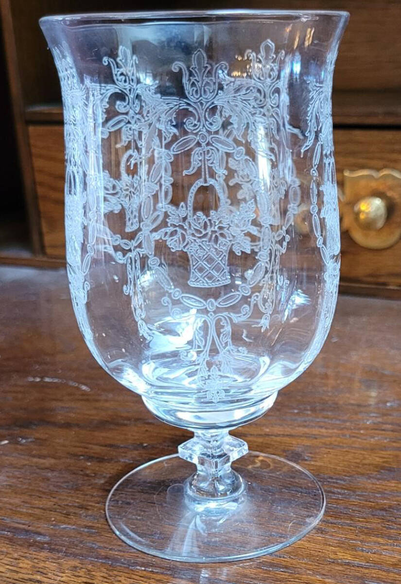 15070-3 Footed Tumbler by Tiffin-Franciscan-1