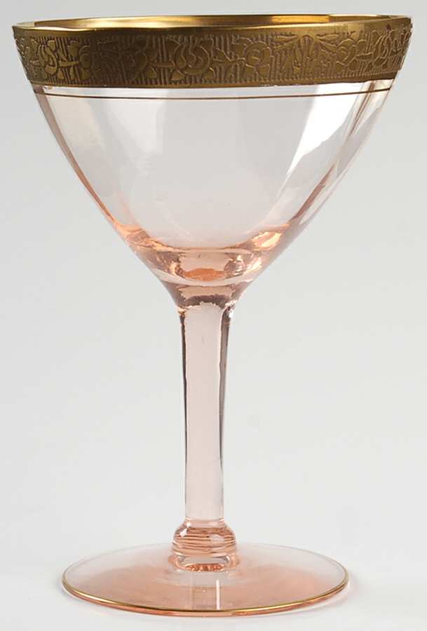 Rambler Rose Pink (Stem 13633) Champagne/Tall Sherbet by Tiffin-Franciscan-1