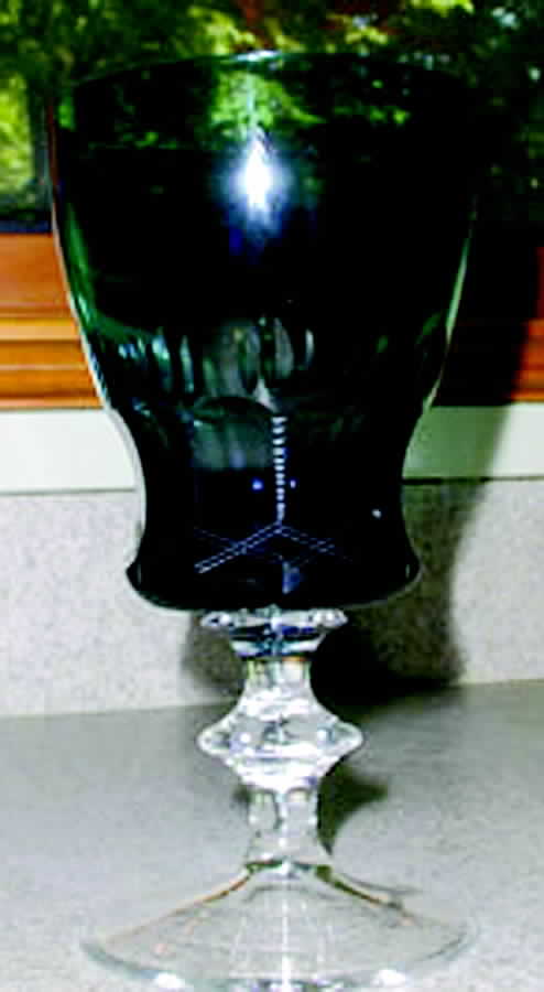 Concord (Green & Clear) Water Goblet by Theresienthal-1