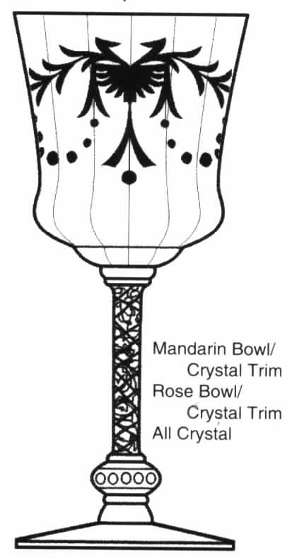 CUT 431 Pink Water Goblet by Tiffin-Franciscan-1