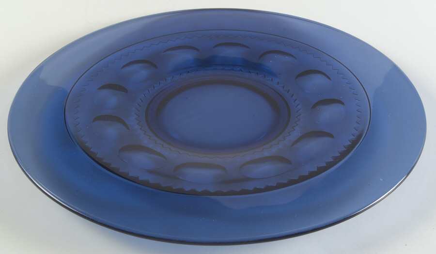 Crown Imperial Blue 13" Sandwich Plate by Tiara-1