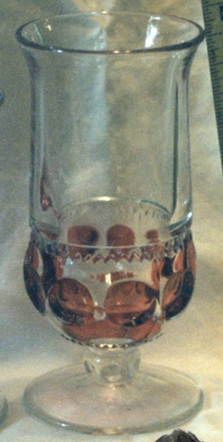 King's Crown-Cranberry Flashed (Dots) Iced Tea by Tiffin-Franciscan-1