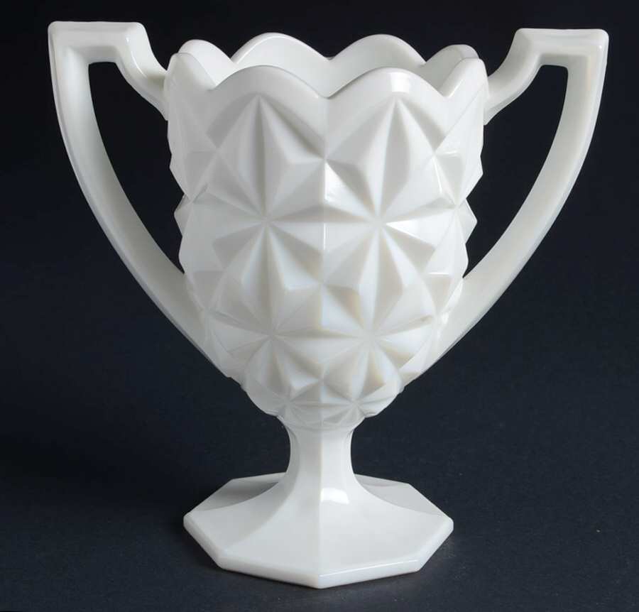 Williamsburg Milk Glass Celery Vase by Tiffin-Franciscan-1