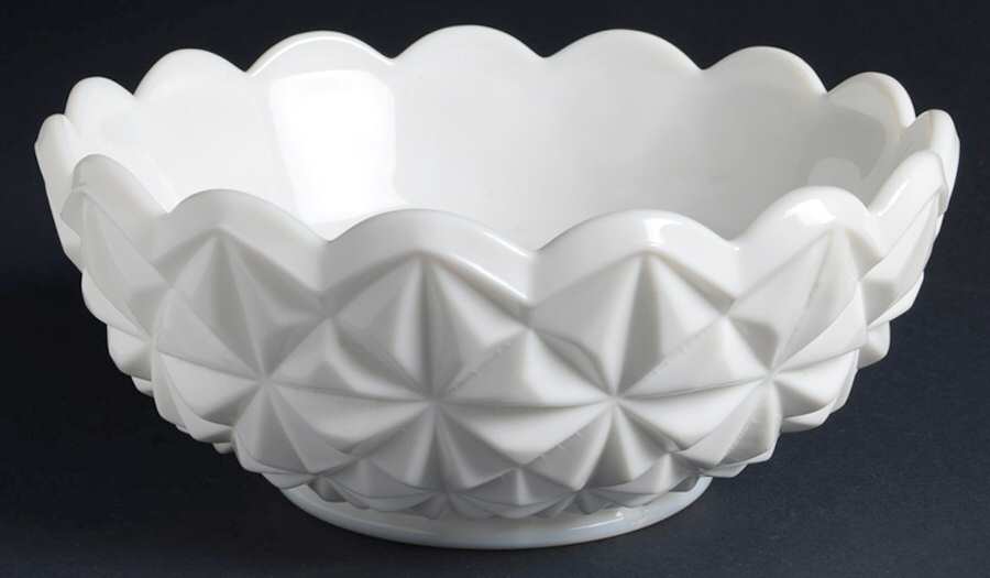 Williamsburg Milk Glass 8" Round Bowl by Tiffin-Franciscan-1