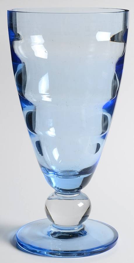 Optic Copen Blue 9" Flower Vase by Tiffin-Franciscan-1