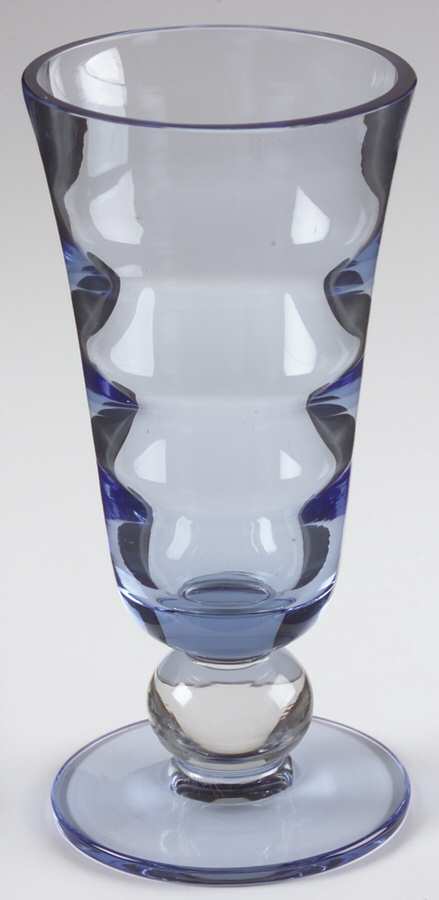 Optic Copen Blue 9" Flared Vase by Tiffin-Franciscan-1