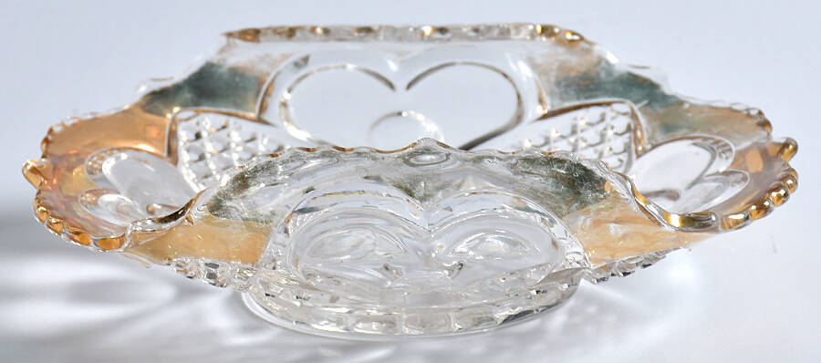 Heart with Thumbprint (Gold Trim) Spoon Tray by Tarentum-1