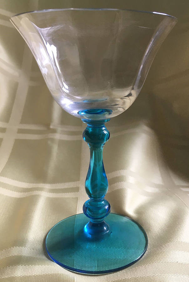 15001 Blue Champagne/Tall Sherbet by Tiffin-Franciscan-1