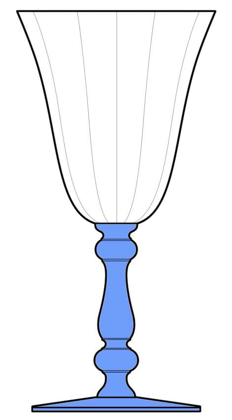 15001 Blue Water Goblet by Tiffin-Franciscan-1