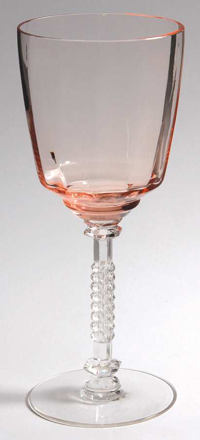 15067 Pink Water Goblet by Tiffin-Franciscan-1
