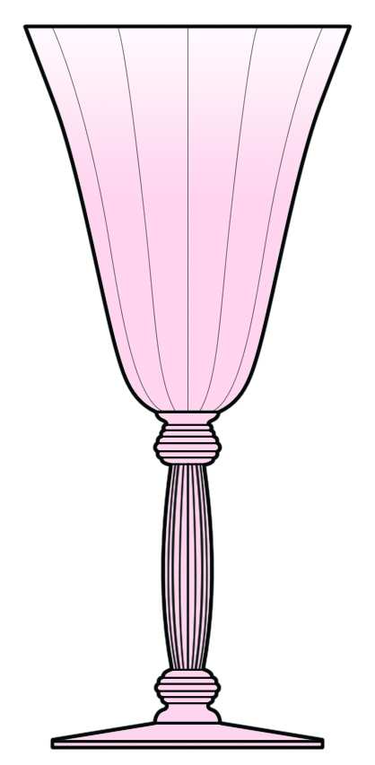 15024 Pink Water Goblet by Tiffin-Franciscan-1
