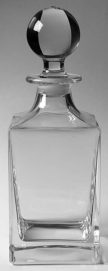 Classic Home Essentials (U Shaped Bowl) Square Decanter with Stopper by Tiffany-1