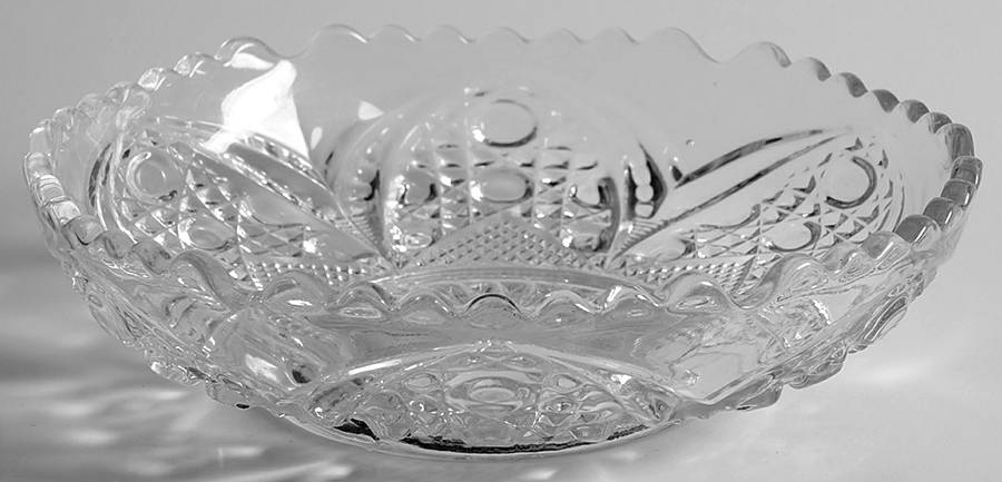 Cane Insert Clear Small Fruit Dessert Bowl by Tarentum-1