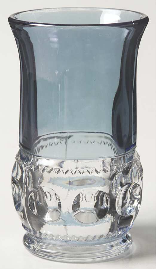 King's Crown-Blue Flashed (Top & Bottom) Flat Iced Tea by Tiffin-Franciscan-1
