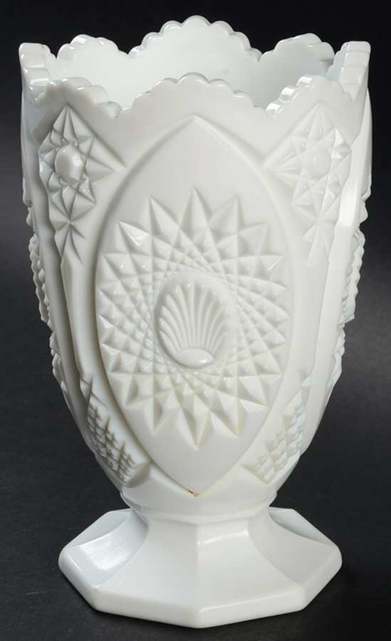Homestead Milk Glass 6" Flower Vase by Tiffin-Franciscan-1