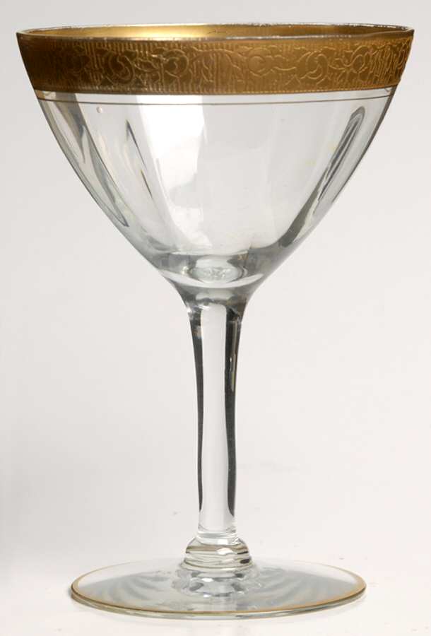 Rambler Rose Clear (Stem 13633) Champagne/Tall Sherbet by Tiffin-Franciscan-1