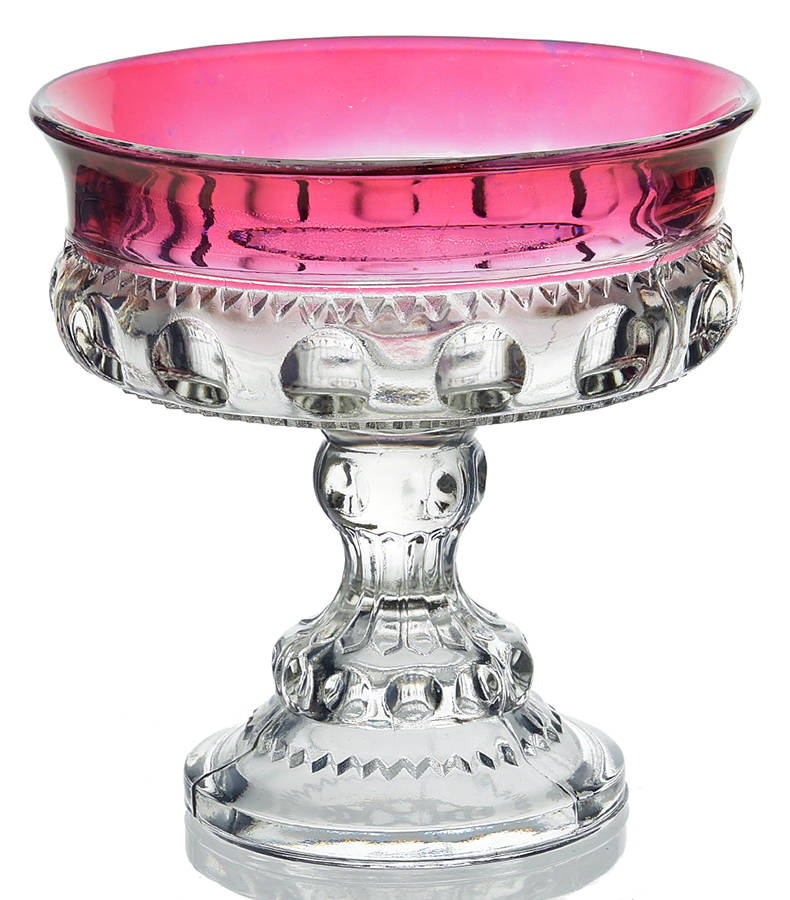 King's Crown-Ruby Flashed (Top & Bottom) Candy Dish No Lid by Tiffin-Franciscan-1