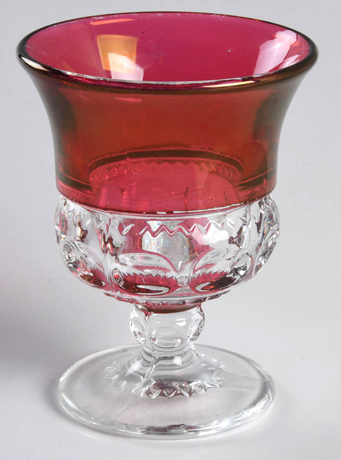 King's Crown-Cranberry Flashed (Top & Bottom) Liquor Cocktail by Tiffin-Franciscan-1