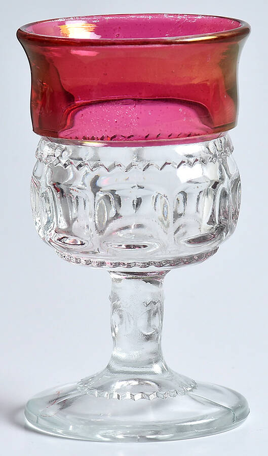 King's Crown-Cranberry Flashed (Top & Bottom) Wine by Tiffin-Franciscan-1