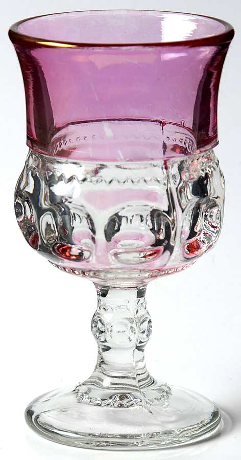 King's Crown-Cranberry Flashed (Top & Bottom) Wine by Tiffin-Franciscan-1