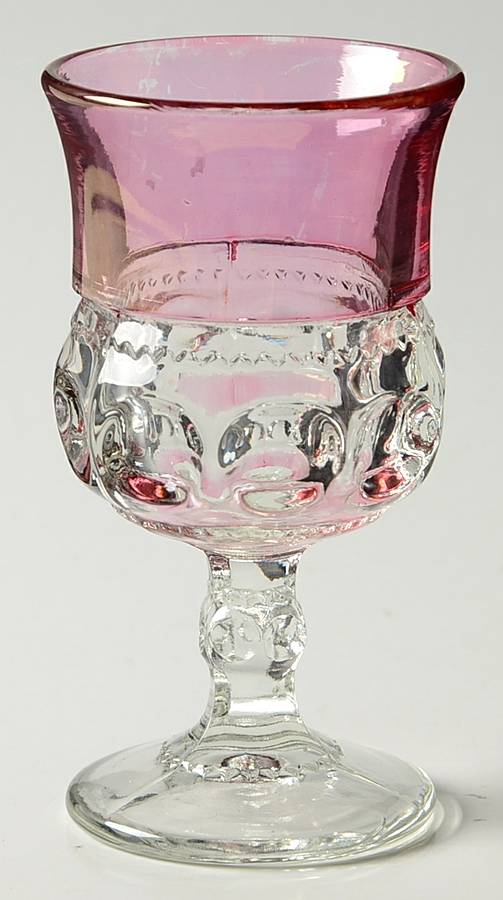 King's Crown-Cranberry Flashed (Top & Bottom) Wine by Tiffin-Franciscan-1