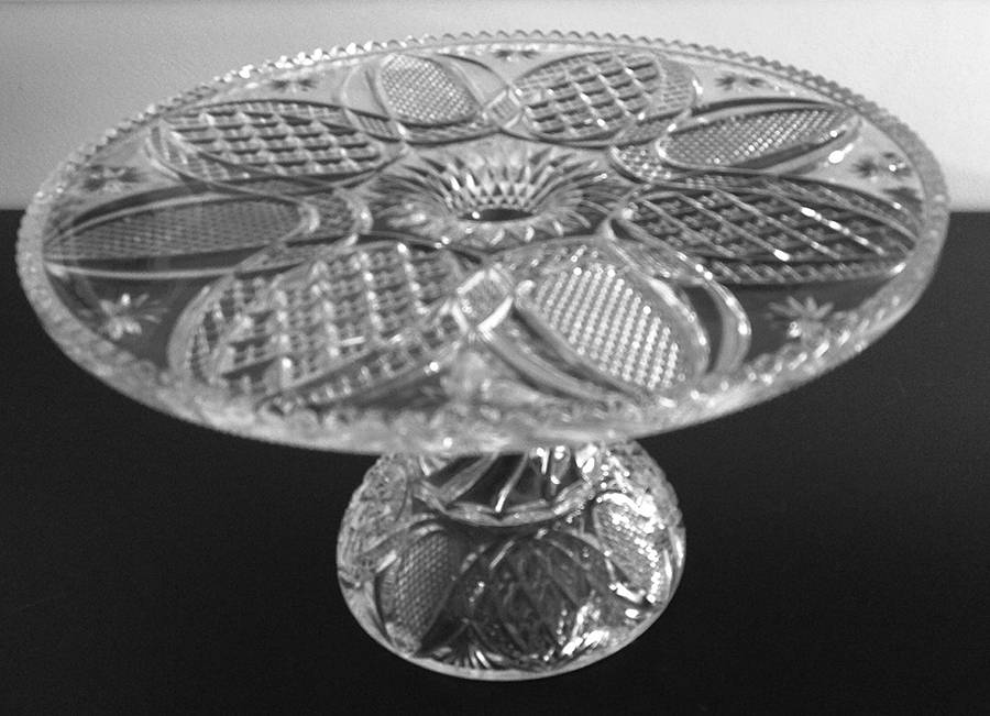 Harvard Yard-Clear Round Cake Stand by Tarentum-1