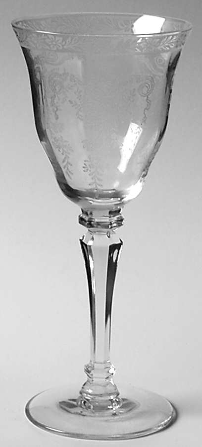 Melrose Clear (Stem 17356, No Trim) Wine Glass by Tiffin-Franciscan-1