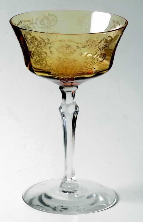200-1 Amber Champagne/Tall Sherbet by Tiffin-Franciscan-1