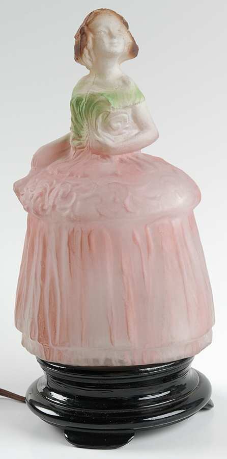 Lamps Girl Lamp (Decorated) by Tiffin-Franciscan-1