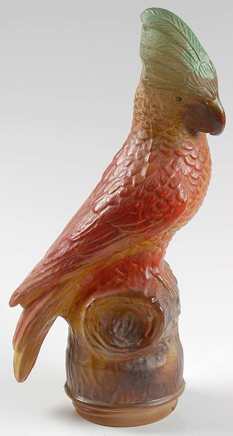Lamps Red Body Parrot Lamp Globe Only by Tiffin-Franciscan-1