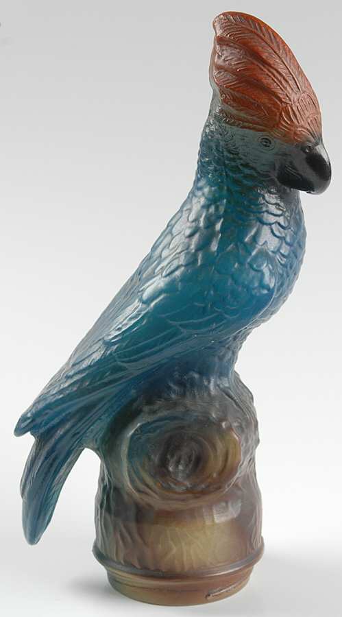 Lamps Light Blue Body Parrot Lamp-Globe Only by Tiffin-Franciscan-1