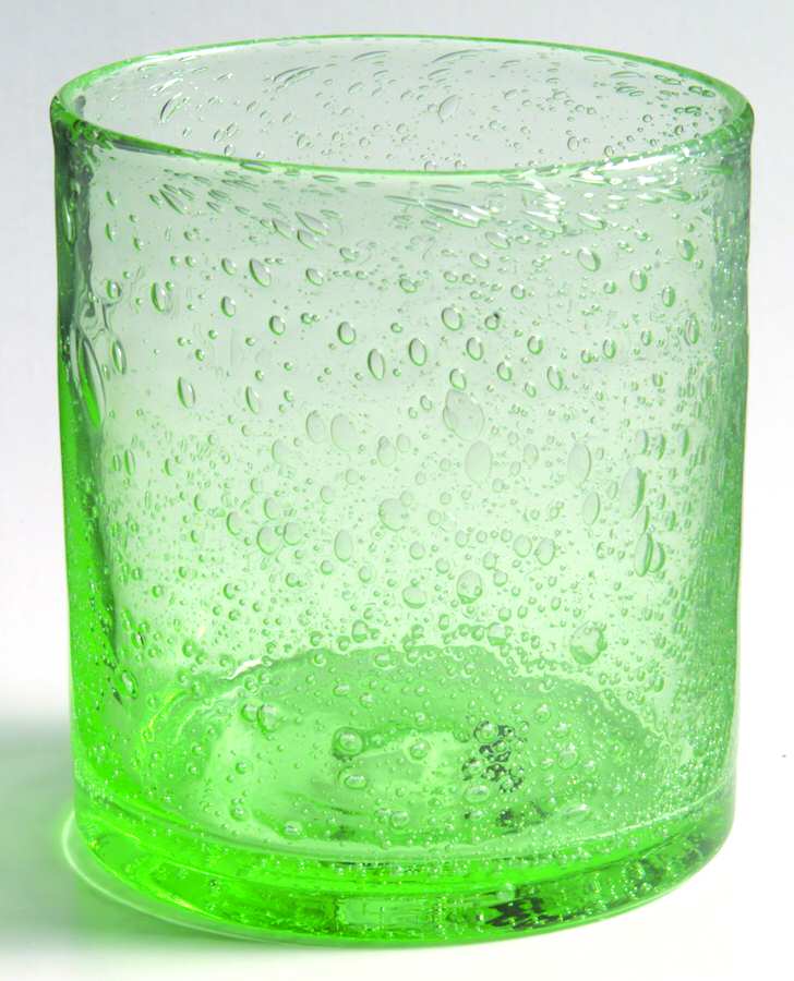 Bubble Glass (Colors) Green Double Old Fashioned by Tag Ltd-1