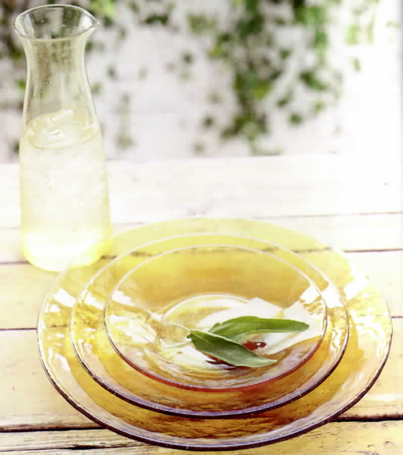 Bubble Glass (Colors) Wheat Yellow 8" Salad Bowl by Tag Ltd-1