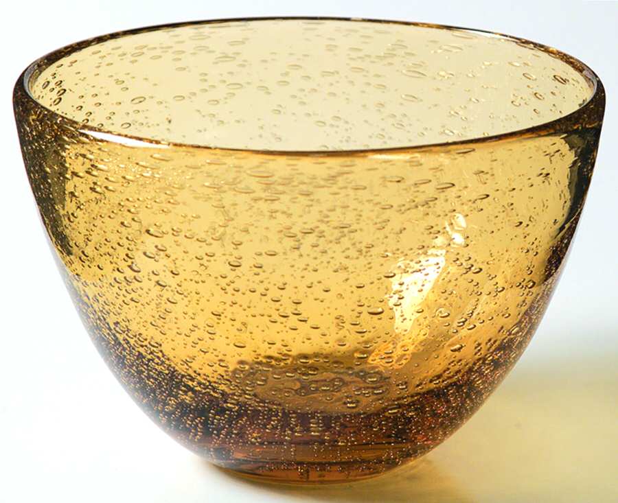 Bubble Glass (Colors) Wheat Yellow Small Fruit/Dessert Bowl by Tag Ltd-1