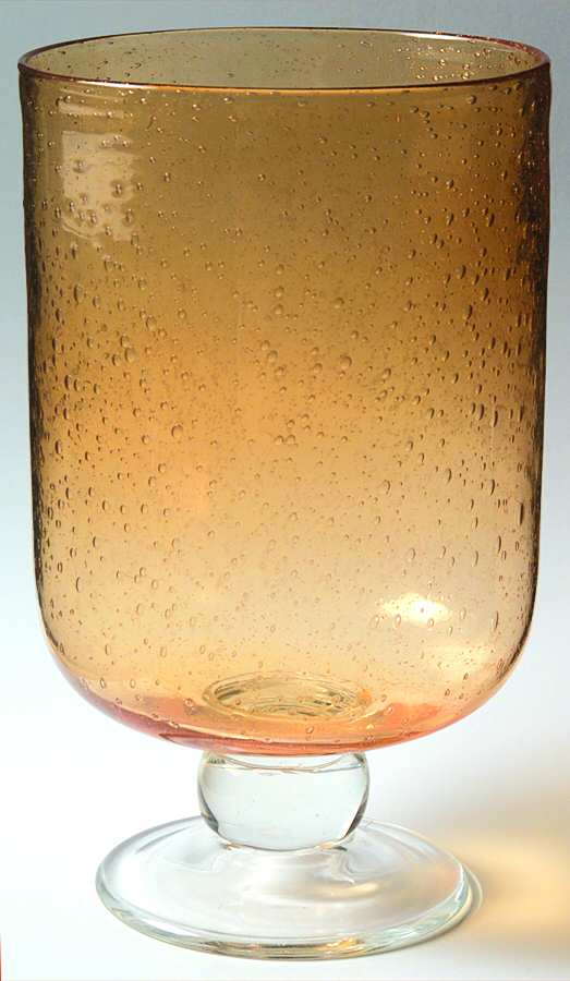 Bubble Glass (Colors) Wheat Yellow (1 Pc) Hurricane/Vase by Tag Ltd-1