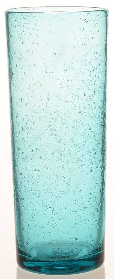 Bubble Glass (Colors) Dark Aqua 22 Oz Flat Tumbler by Tag Ltd-1