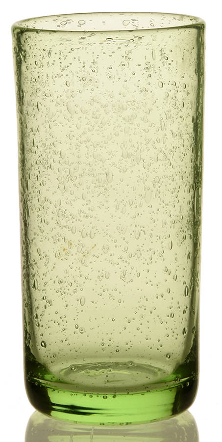 Bubble Glass (Colors) 12 Oz Green Flat Tumbler by Tag Ltd-1
