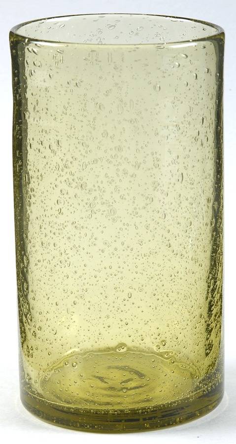 Bubble Glass (Colors) Olive Green 18 Oz Flat Tumbler by Tag Ltd-1