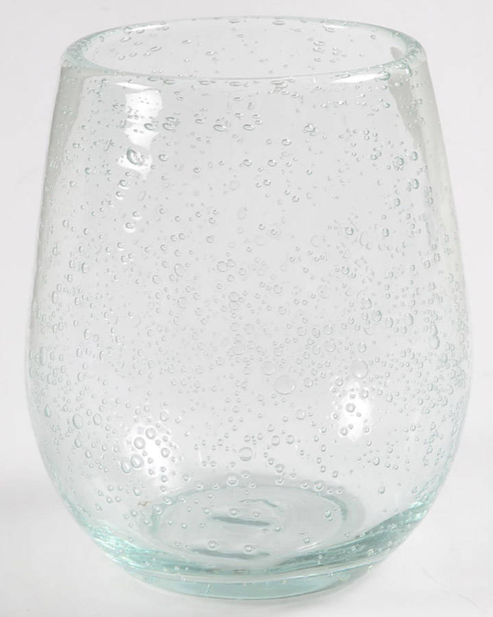 Bubble Glass (Colors) Light Green Stemless Wine by Tag Ltd-1