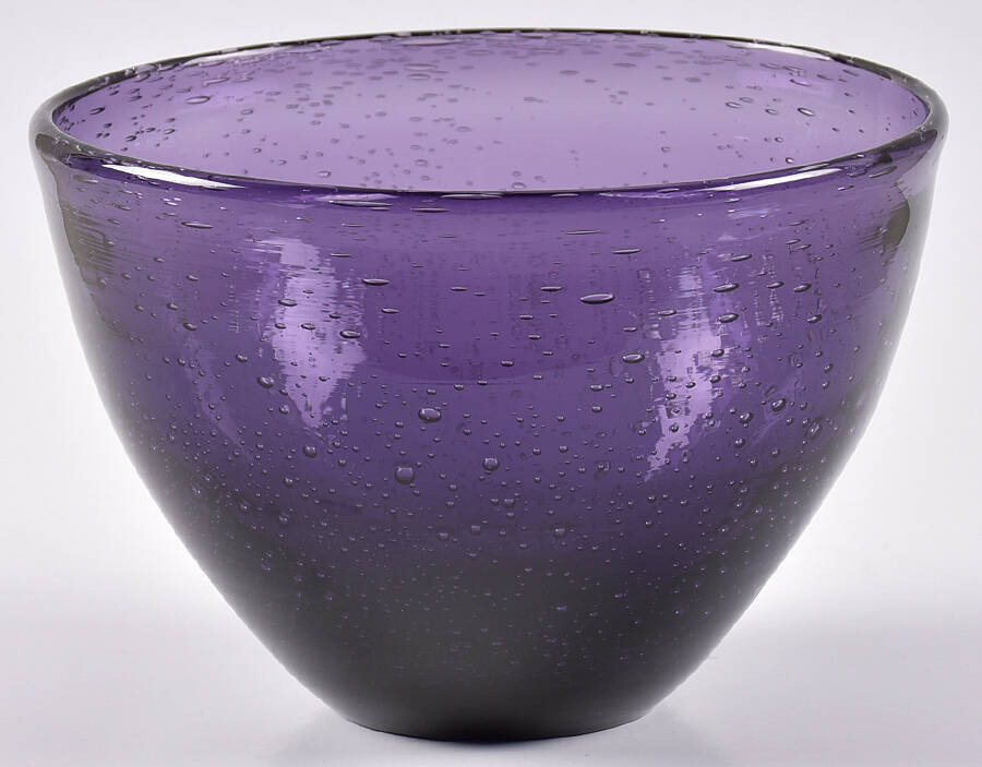 Bubble Glass (Colors) Plum Small Fruit/Dessert Bowl by Tag Ltd-1