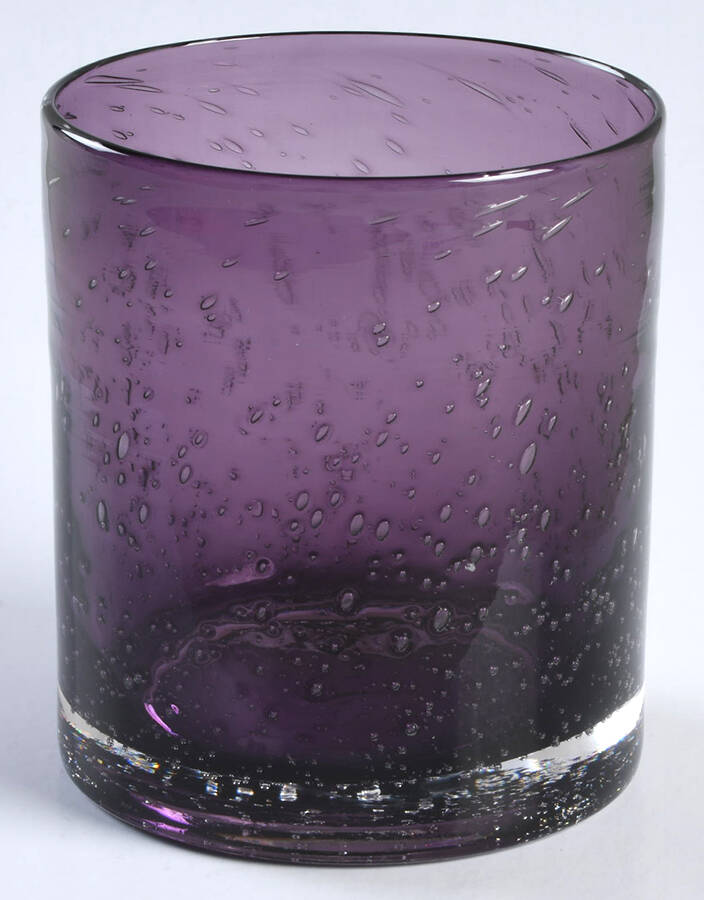 Bubble Glass (Colors) Plum Double Old Fashioned by Tag Ltd-1