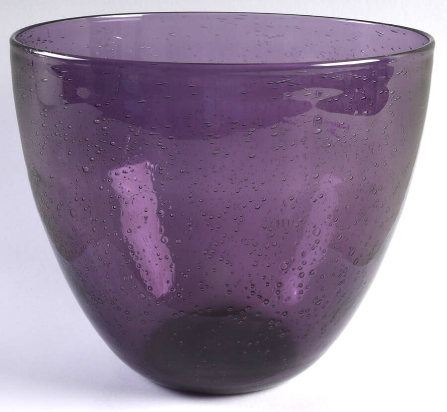 Bubble Glass (Colors) Plum 8" Salad Bowl by Tag Ltd-1