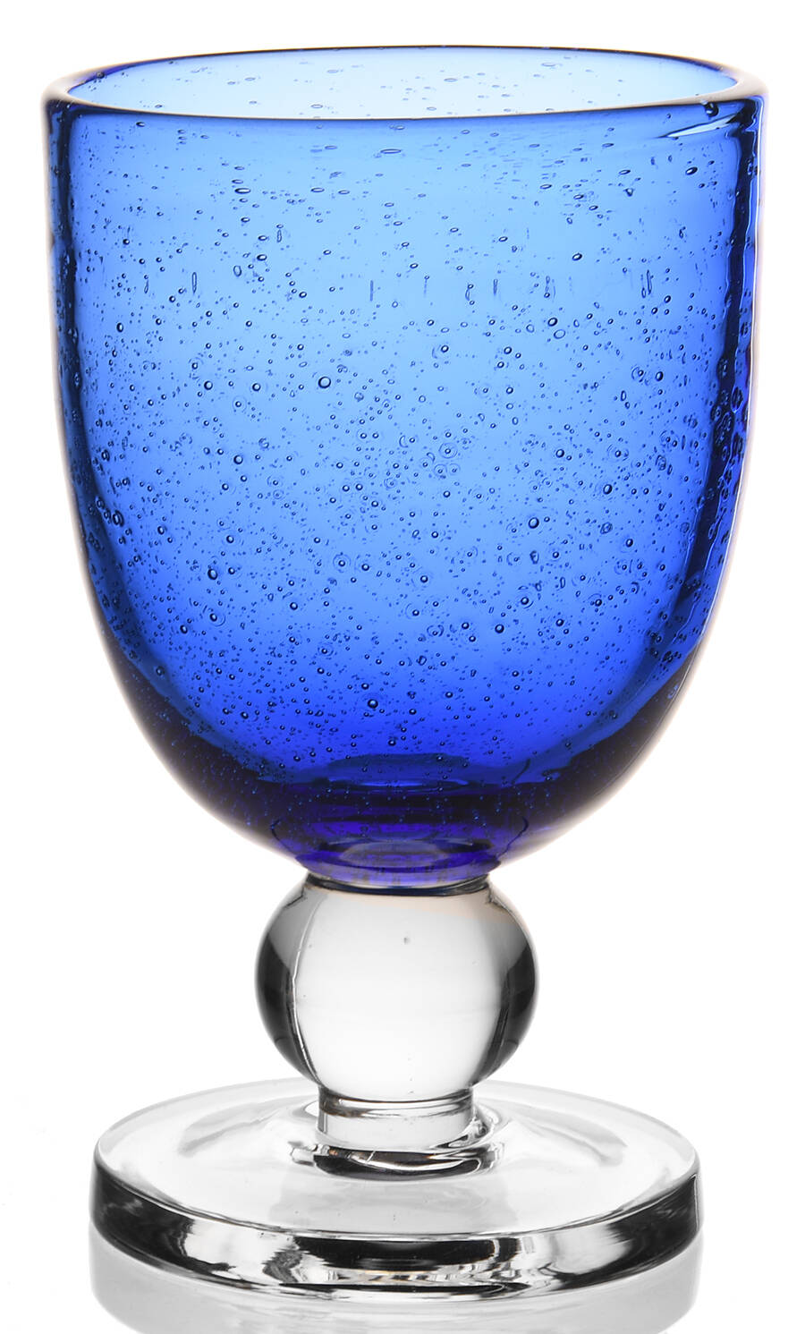 Bubble Glass (Colors) Cobalt Blue Water Goblet by Tag Ltd-1