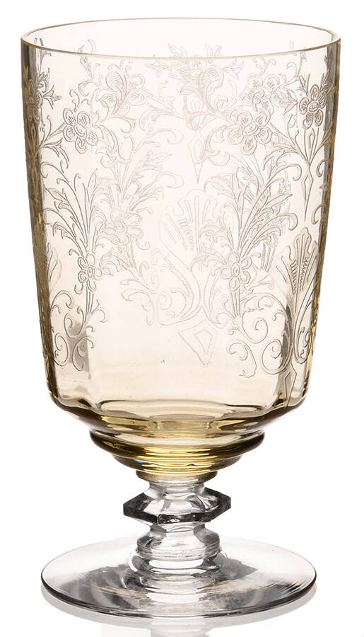 Cordelia Mandarin Yellow 8 Oz Footed Tumbler by Tiffin-Franciscan-1
