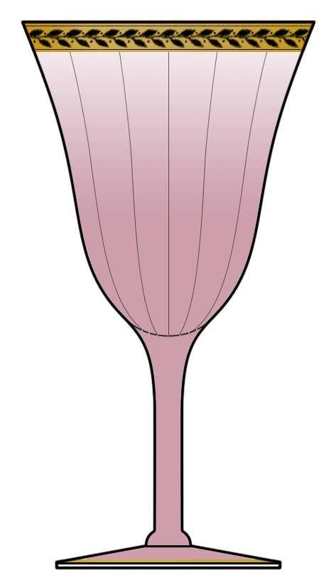 Laurel Pink Water Goblet by Tiffin-Franciscan-1