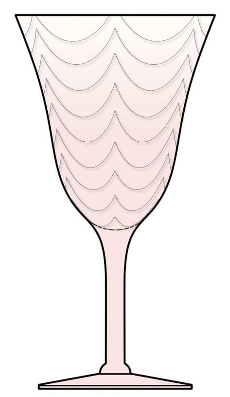 14196-Festoon-Pink Water Goblet by Tiffin-Franciscan-1