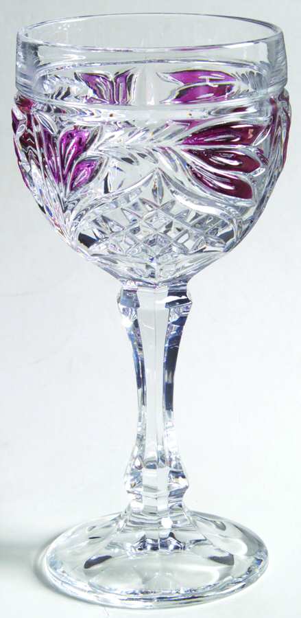 Mercedes Ruby Flashed Water Goblet by Tiara-1